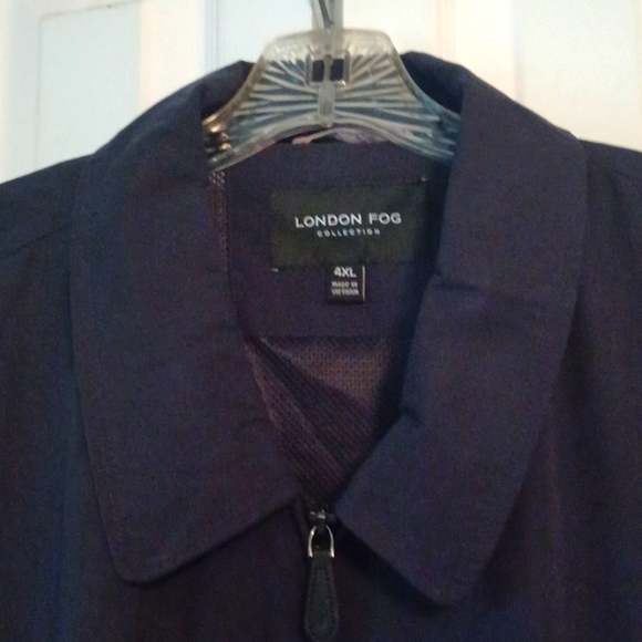 *NWT* London Fog Men's Zip-Front Navy Bomber/Golf Jacket Sz 4XL Big & Tall $150 - Picture 2 of 7